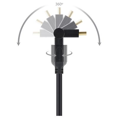 Cabo HDMI 2.0 4K ULTRA HD 3D Conexao ETHERNET Conectores 360O 2 Metros - 29254