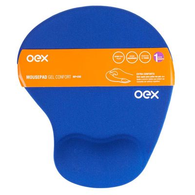 Mousepad Gel Oex Confort MP200 Azul