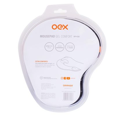 Mousepad Gel Oex Confort MP200 Azul
