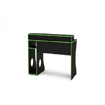 Mesa Gamer Preto e Verde Fremont Politorno