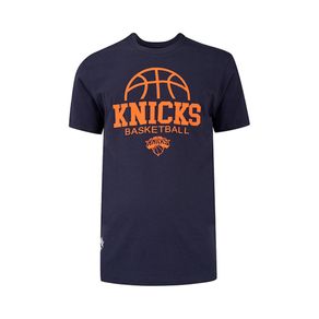 Camiseta Básica Masculina Estampada New York Knicks Navy N532A - NBA Camiseta Básica Masculina Estampada New York Knicks Navy Tam P - NBA