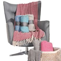MANTA PARA SOFA FIO TINTO JACQUARD TESSI 1,20m x 1,50m SORT.