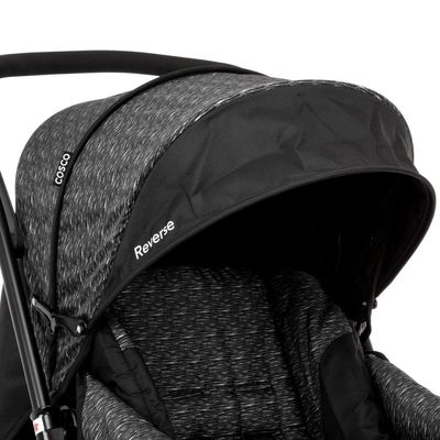 Carrinho de Bebê Reverse Cosco - Preto Rajado