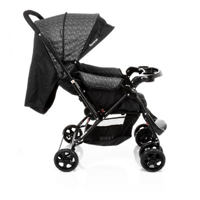 Carrinho de Bebê Reverse Cosco - Preto Rajado