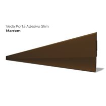 Veda Porta Slim Protetor De Frestas Silicone Adesivo 3M Comfort Door Marrom 80cm