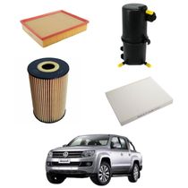 Kit Filtro Troca Óleo Amarok 2.0  2015 A 2024 WKU521 Wega