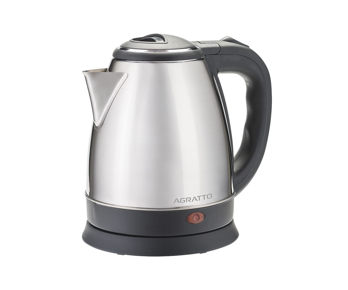 CHALEIRA ELETRICA 220V EM AÇO INOX 1,8 LITROS AGRATTO