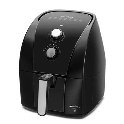 Fritadeira AIR FRYER Britania 5,5L Redstone BFR50 - 63802112 Preto 220 VOLTS