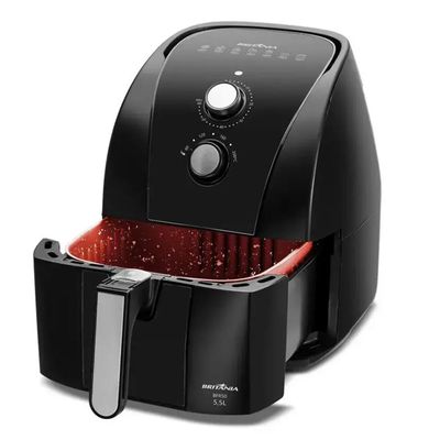 Fritadeira AIR FRYER Britania 5,5L Redstone BFR50 - 63801112 Preto 110 VOLTS
