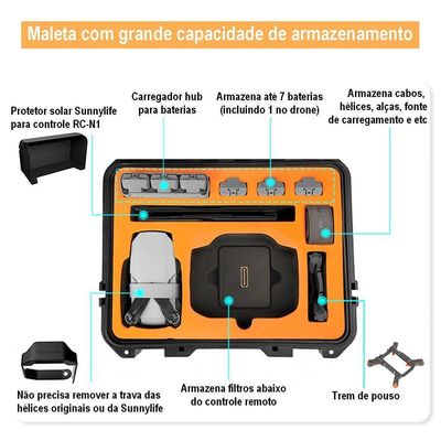 Maleta Rígida Para Drone Dji Mini-se E Mini 2 E 2 Se E Acessórios