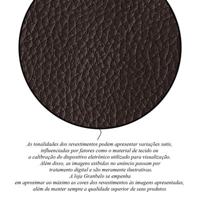 Kit 2 Poltronas Decorativas Sala de Estar Stanford Chesterfield Pés de Madeira Couro Marrom G58 - Gran Belo