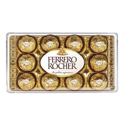 Caixa de Bombom  Ferrero Rocher 150g Com 12 Unidades