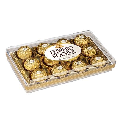 Caixa de Bombom  Ferrero Rocher 150g Com 12 Unidades