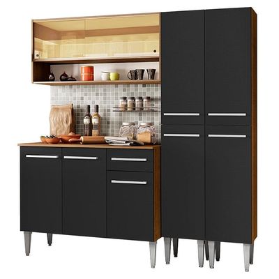 Cozinha Compacta Madesa Emilly Winter com Armário e Balcão
