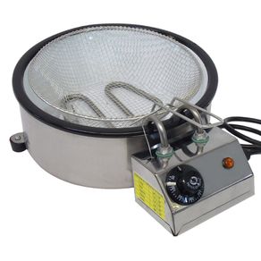 Fritadeira Elétrica Termostato Inox Tacho Esmaltado 3 litros 110v