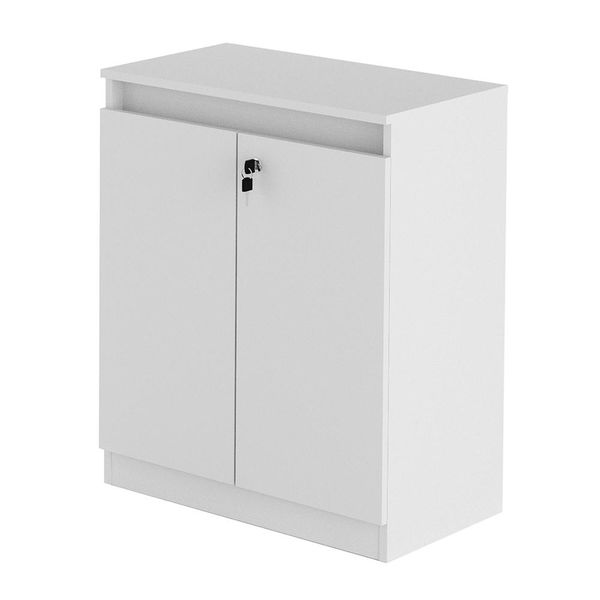 Balcão com Chave para Escritório Home Office ME4149 Branco - Gran Belo