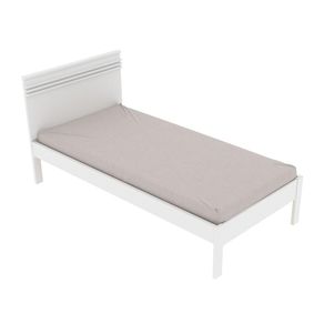 Cama de solteiro MDP CM8010 Branco - Gran Belo