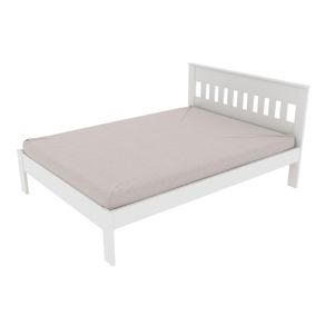 Cama de casal MDP CM8007 Branco - Gran Belo