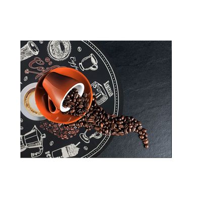 Sousplat Preto Cafe Jogo Americano Redondo Coffee 1un