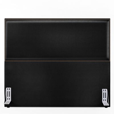 Cabeceira Box Casal Com Tachas 140 cm Vicenza L02 Facto Preto Metalizado - Lyam Decor