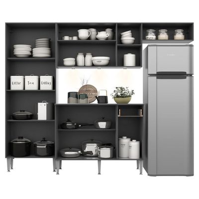 Cozinha Compacta com Armário e Balcão com Tampo Pequim