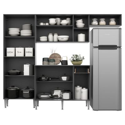 Cozinha Compacta com Armário e Balcão com Tampo Pequim