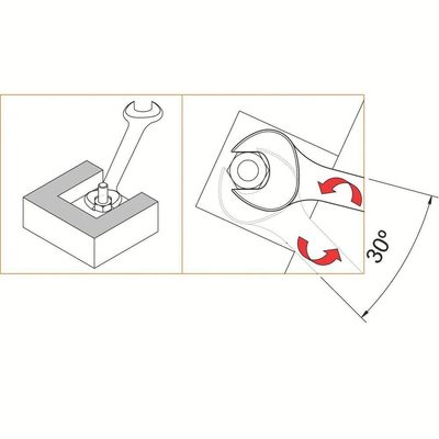 Chave De Boca Fixa 30x32 Mm Tramontina Pro Tramontina