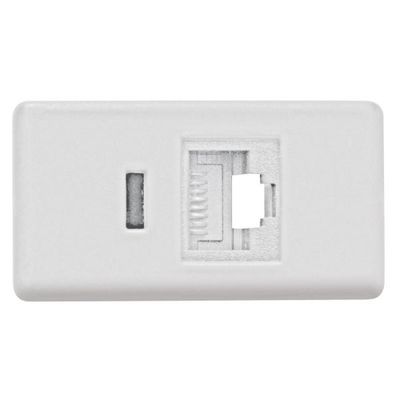 Modulo para Tomada de Telefone RJ 11 Tramontina Branco
