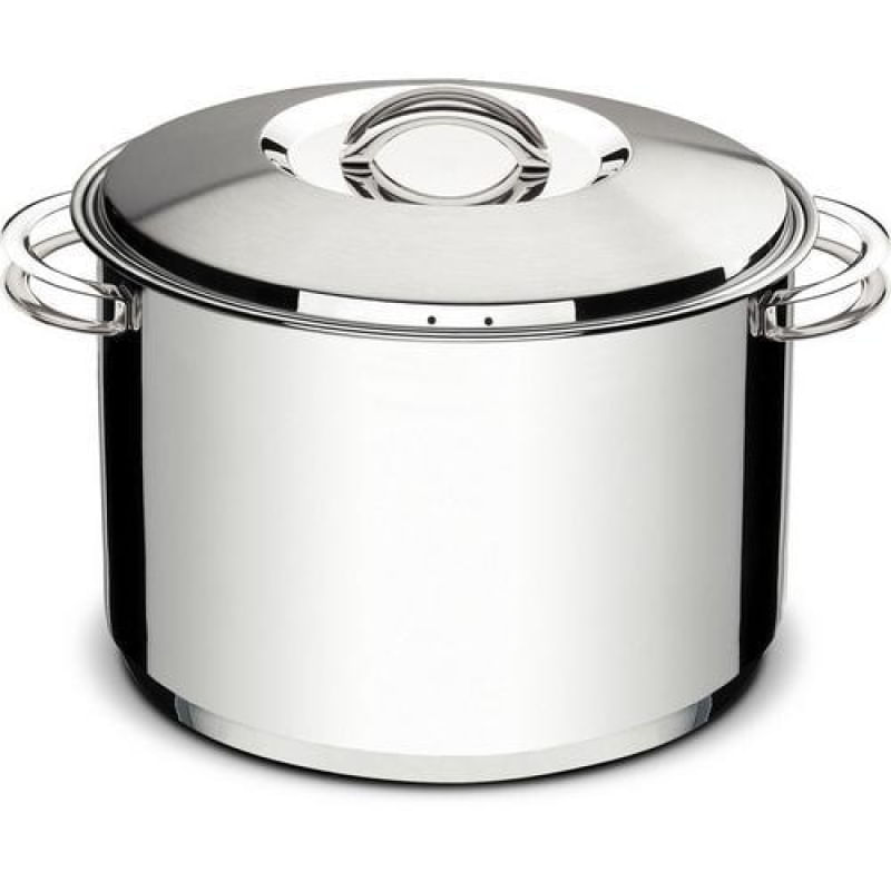 Caldeirão Tramontina Solar em Aço Inox Fundo Triplo com Tampa e Alças 28 cm 11,9 L