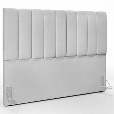 Cabeceira Cama Box Casal Queen 160 cm Dália W01 Linho Cinza - Lyam Decor