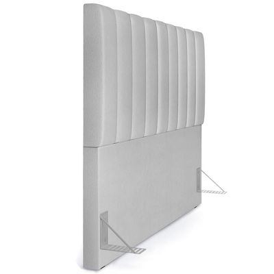 Cabeceira Cama Box Casal Queen 160 cm Dália W01 Linho Cinza - Lyam Decor