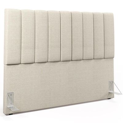 Kit Cabeceira Cama Box Casal Queen 160cm Com Calçadeira Baú Dália W01 Linho Champagne - Lyam Decor