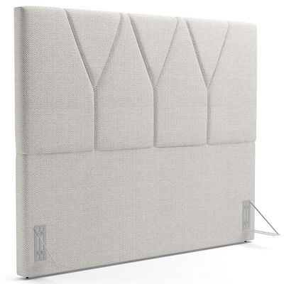 Cabeceira Cama Box Casal Queen 160 cm Aurora W01 Linho Champagne - Lyam Decor