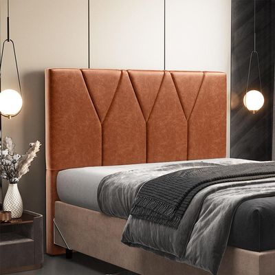 Cabeceira Cama Box Casal 140 cm Aurora W01 Couríssimo Camel - Lyam Decor
