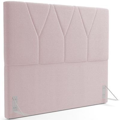 Cabeceira Cama Box Casal 140 cm Aurora W01 Bouclê Rosê - Lyam Decor