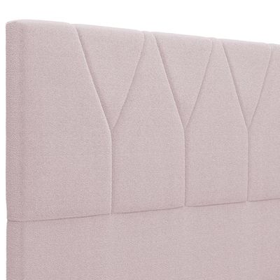 Cabeceira Cama Box Casal 140 cm Aurora W01 Bouclê Rosê - Lyam Decor