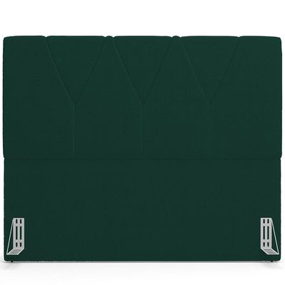 Cabeceira Cama Box Casal King 195 cm Aurora W01 Bouclê Verde - Lyam Decor
