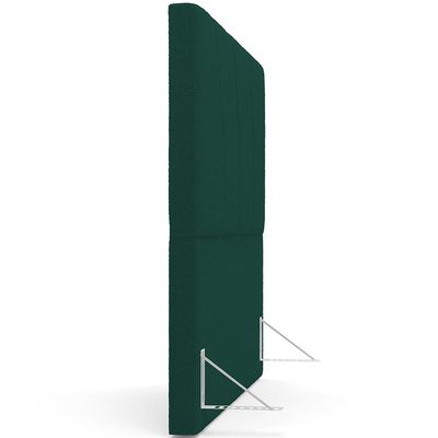 Cabeceira Cama Box Casal King 195 cm Aurora W01 Bouclê Verde - Lyam Decor