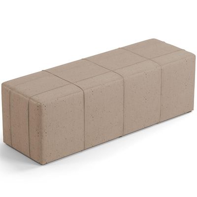 Kit Cabeceira Cama Box King 195cm com Calçadeira Roma W01 Linho Bege Escuro - Lyam
