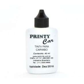 TINTA P/ALMOFADA CARIMBO PRETO 40ML CARBRINK