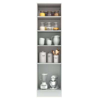 Paneleiro 60 cm com 3 Portas Cinza Agata Madesa