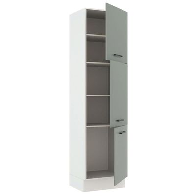 Paneleiro 60 cm com 3 Portas Cinza Agata Madesa