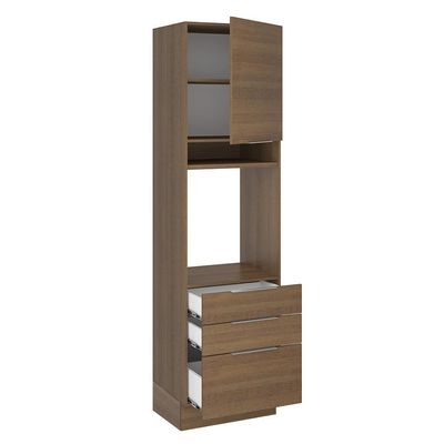 Torre Quente Stella 1 Porta 3 Gavetas Rustic Madesa