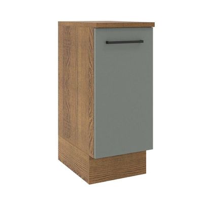 Balcão Madesa Agata 1 Porta Rustic Cinza