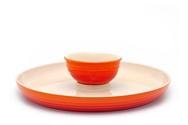 PRATO P/ APERITIVO LE CREUSET VERMELHO