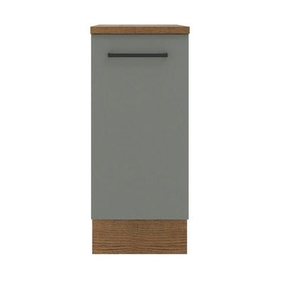 Balcão Madesa Agata 1 Porta Rustic Cinza