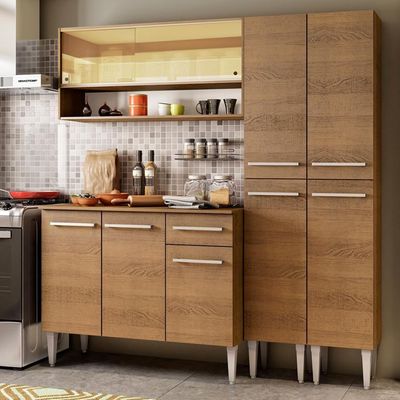 Cozinha Compacta Emilly Winter com Armário e Balcão Madesa