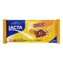 Tablete de Chocolate Shot Lacta 90g