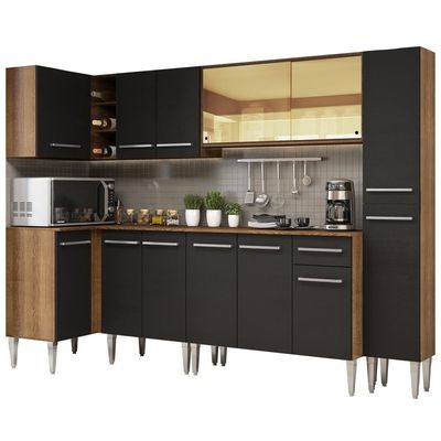 Cozinha Completa de Canto Emilly Wave Madesa