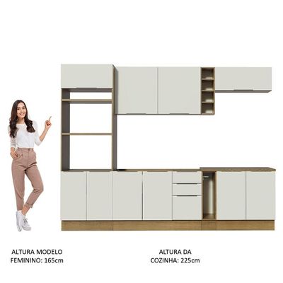 Cozinha Completa Stella com Armário e Balcão Madesa